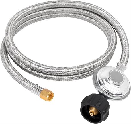 6Ft Propane Regulator and Hose, Fit for Gas Grill