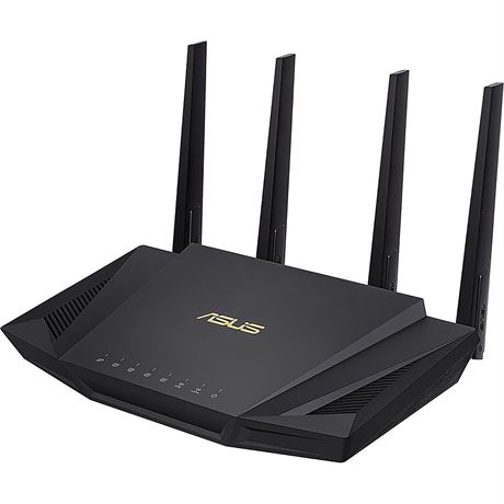 ASUS - RT-AX3000 Dual Band WiFi 6 Router - Black