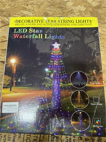 Outdoor Christmas Decoration Star Lights- Multicolored