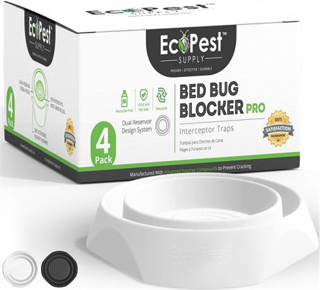 Bed Bug Blocker (Pro) Interceptor Traps (White)