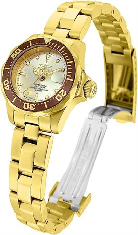 Invicta Women's 12527 "Pro-Diver" Champagne Dial Bracelet Watch