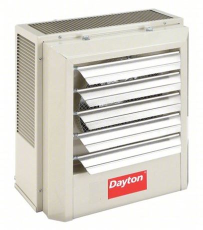 DAYTON Electric Wall & Ceiling Unit Heater: 277V AC, 1 phase, 16" x 14" x 8 1/2"