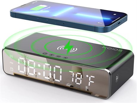 Koios Wireless Charging Alarm Clock