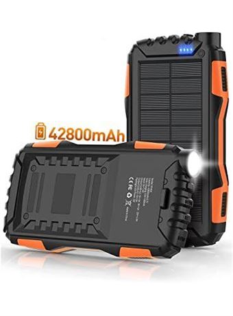 Solar Power Bank Charger 42800mAh