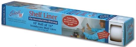 Shelf Liner for 16" Wire Shelving w/ Locking Tabs - 10 Ft-Roll 4 Packs