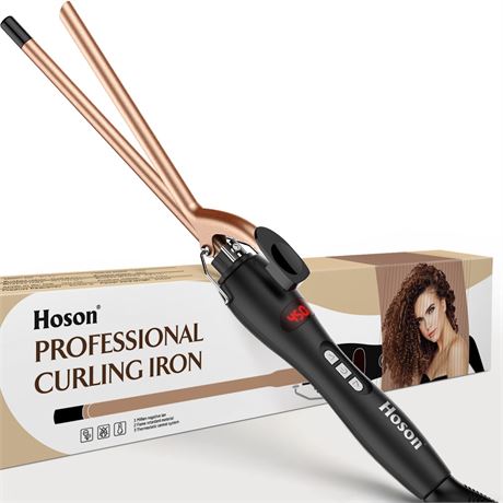 9mm Thin Curling Iron Ceramic, 3/8"