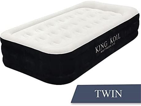 King Koil Air Mattresses Luxury Inflatable Blow Up Mattress -Twin 16"