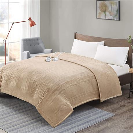 Degrees of Comfort California King Electric Blanke - Beige