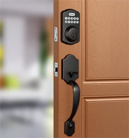 Revolo Electronic Keypad Deadbolt, Keyless Door Lock -Bronze