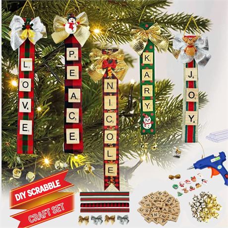 CHEERIN DIY Christmas Ornaments - Scrabble Tiles for Crafts