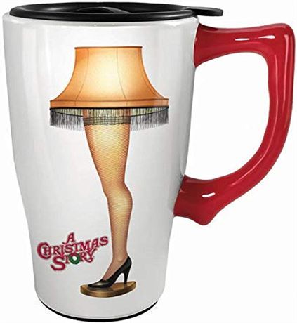 A Christmas Story Ceramic Travel Mug - 18oz - White