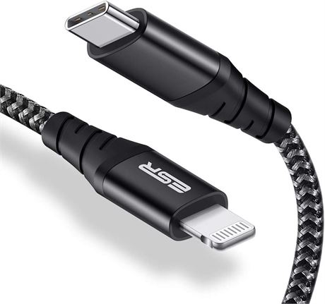 ESR USB-C to Lightning Cable, 3 ft