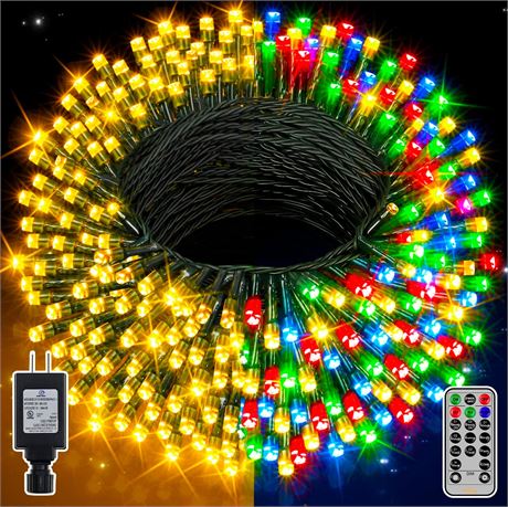 Ollny Christmas Lights Outdoor, 400 LED - Multicolor