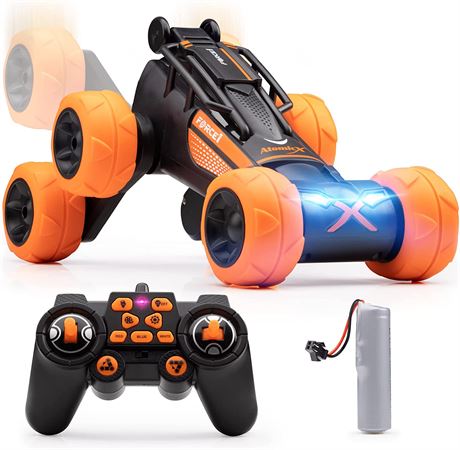 Force1 Atomic X 6 Wheeled RC Stunt Car Toy 360 Flips