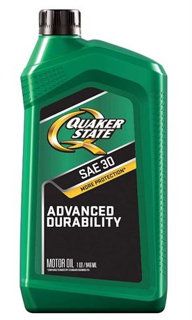 Quaker State Heavy Duty SAE 30 Lubricant Motor Oil 1 Qt, Set of 2