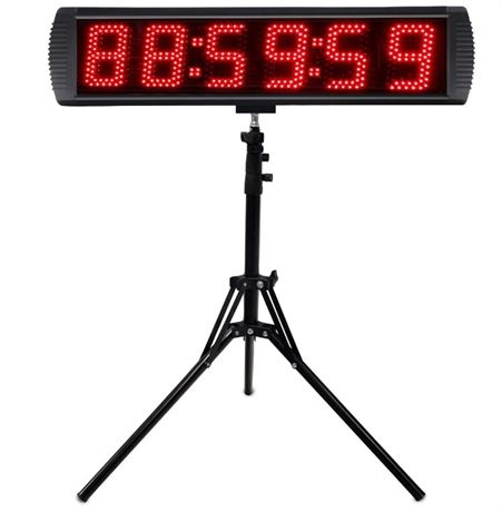 GANXIN 5 Inch LED Race Clock with Tripod