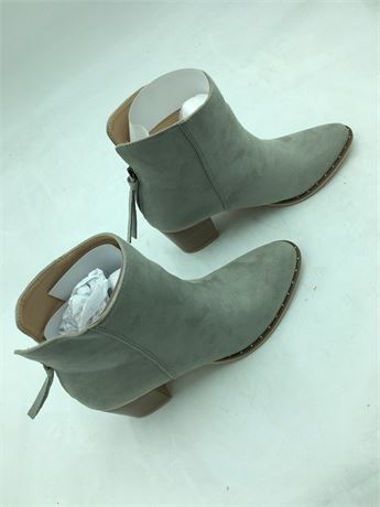 Ermonn: Ankle Boots Shoes - Women - Grey - Size 9.5