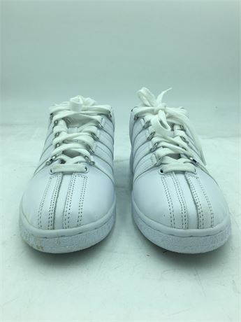 K-Swiss: Classic VN Leather Sneaker - WomenWhite - Size 8