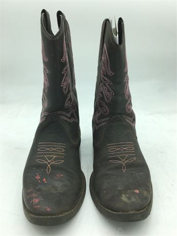 Deer Stag: Ranch Pull on Western Cowboy Fashion Comfort Boot -Unisex- Size 4M