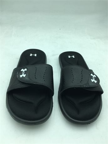 Under Armour: Ignite Vi Sl Slide Sandal - Men-Black (003)/White - Size 9