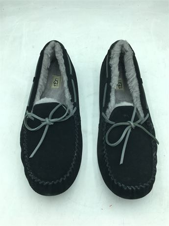 Ugg: Bella II Suede Moccasin Slipper Shoes - Women - Black - Size 12