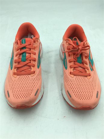 Brooks Adrenaline GTS 22 Running Shoes - Women - Coral/Turquiose - 7.5