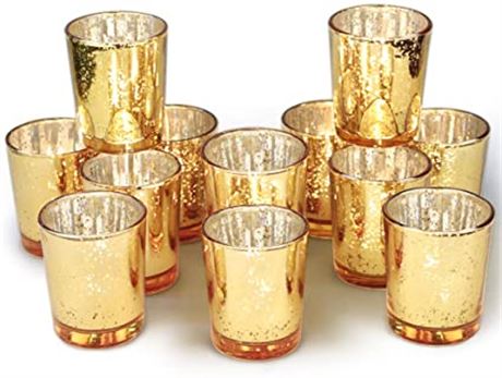 Volens Gold Votive Candle Holders 12pcs