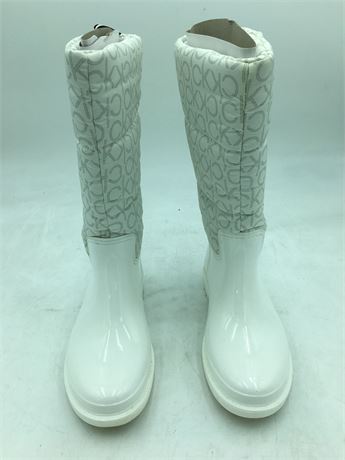 Calvin Klein: Suli Rain Boot - Women - White 140 - 6M