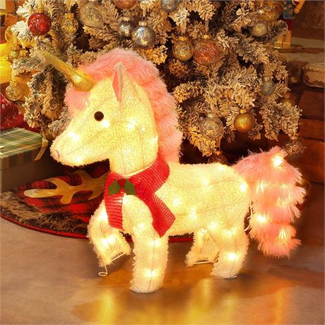 Waterglide Lighted Christmas Unicorn