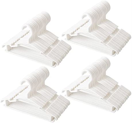 GoodtoU Baby Clothes Hangers, 100-Pack, Whit