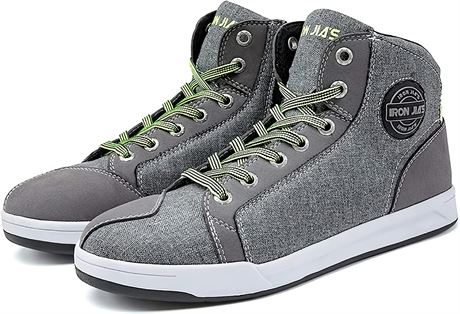 Iron Jia's Motorcycle Shoes Shoes - Men - Grey - Size 6