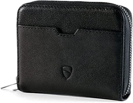 Vaultskin Minimalist Leather Zipper Wallet