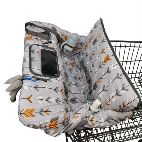 Dodo Nici Shopping Cart Cover for Baby - Grey