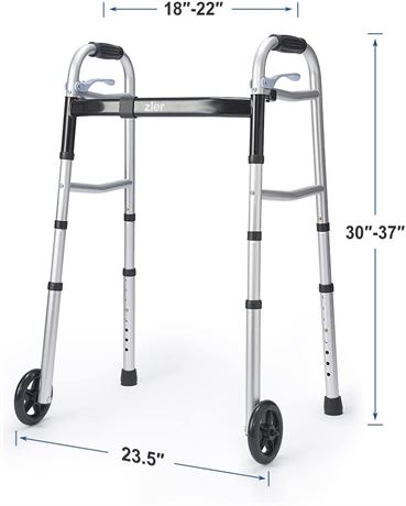 Zler Narrow Folding Walker for Seniors