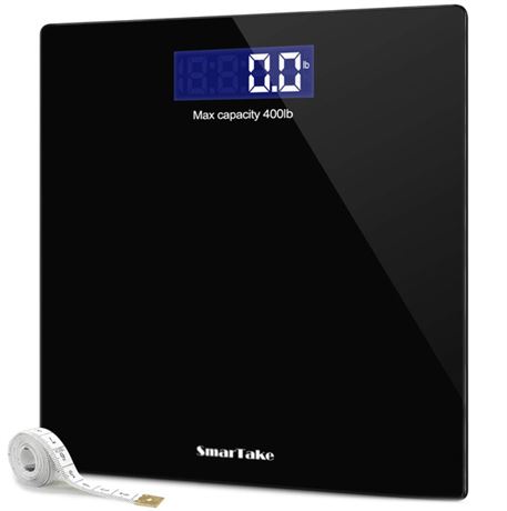 SmarTake Precision Digital Body Bathroom Scale w/Step-On Technology