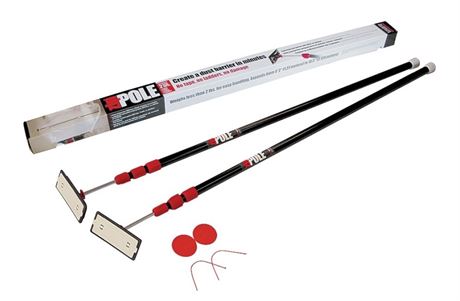 Zipwall ZipPole ZP2 Spring-Loaded Dust Barrier Pole, Set of 6