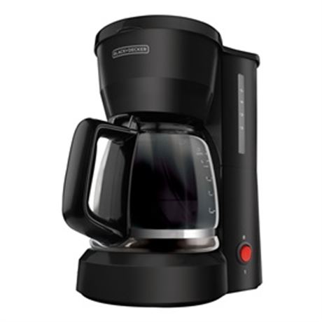 Black+Decker 5-Cup* Compact Coffeemaker, Black