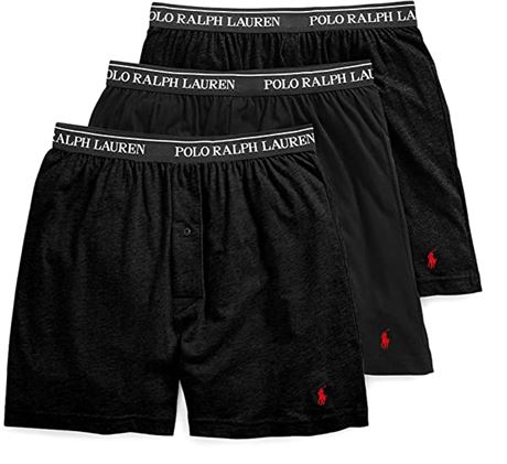 POLO RALPH LAUREN Men's Classic Fit Cotton Knit Boxers X-Large