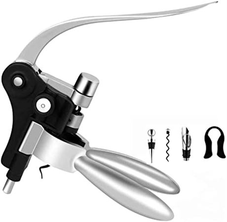 Holleringlan Corkscrew Wine Opener Kit With Foil Cutter