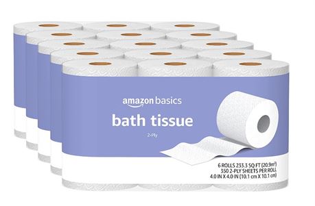 Amazon Basics Bath Tissue, 5 packs of 6