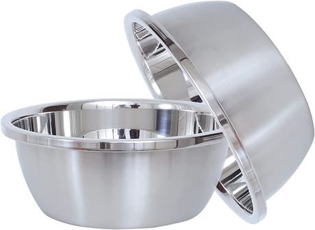 Stainless Steel Large Dog Bowl, 176oz  for Large Dogs (2 Pack)