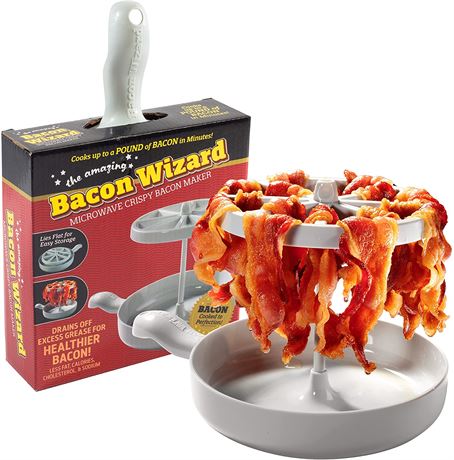 Microwave Bacon Cooker - Bacon Wizard Cooks 1LB