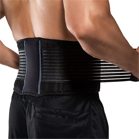 BraceUP Back Support Belt for Men and Women S/M