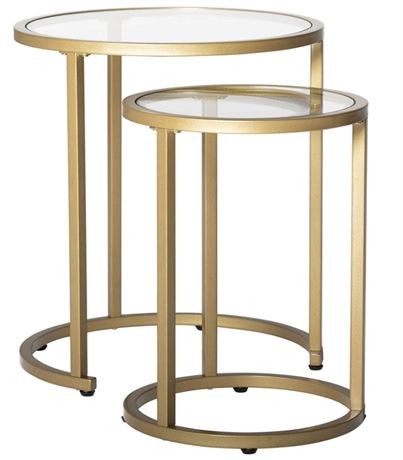 Studio Designs Home Camber 2-Piece Metal Nesting End/Side Table