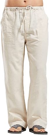 utcoco Qiuse Men's Casual Loose Fit Beach Pants - XL