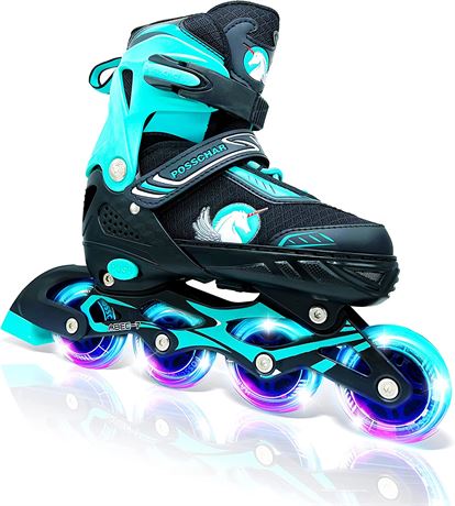 Adjustable Inline Skates, Roller Blades - (Large 38-41)