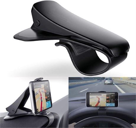 Universal Clip On Car HUD GPS Dashboard Mount Cell Phone Holder