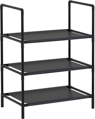 AwadeWhy 3 Tier shoe rack Black