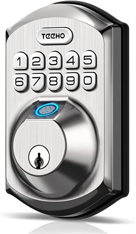 Fingerprint Door Lock - TEEHO TE002 Keyless Entry Door Lock with Keypad