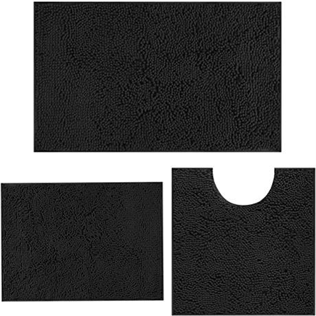 Bathroom Rugs, Non-Slip Bath Mat 3 Pieces